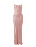 Lucy Satin Cowl Maxi Dress