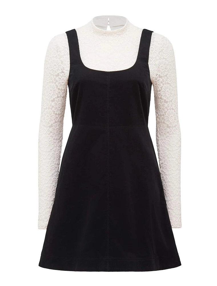 Camille Two-in-One Corduroy Mini Dress