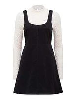 Camille Two-in-One Corduroy Mini Dress
