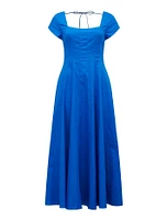 Raleigh Cap-Sleeve Dress Blue - 0 to 12 Women's Day Dresses
