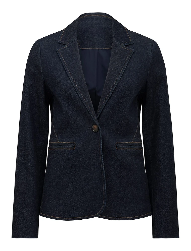 Florence Denim Blazer Dark Wash - 0 to 12 Women's Blazers