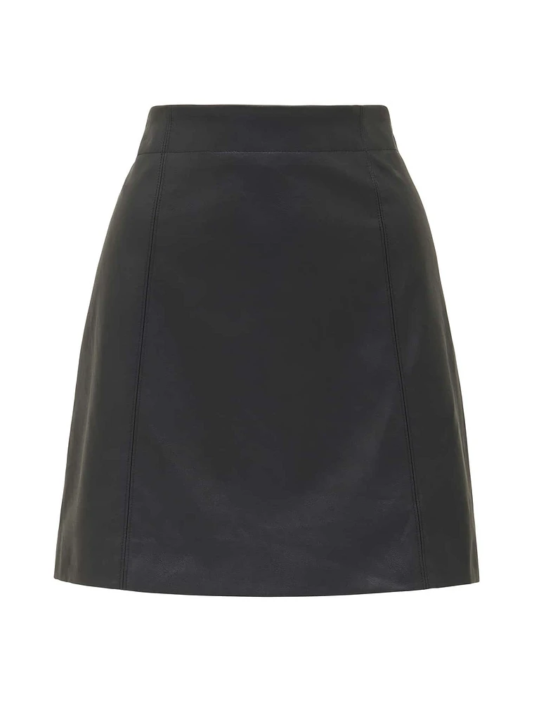 Eleni Vegan Leather Mini Skirt