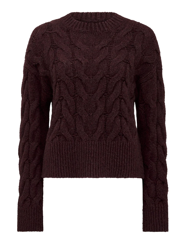 Mila Crew Neck Cable Jumper