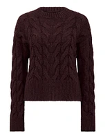 Mila Crew Neck Cable Jumper