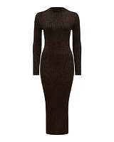 Eliza Ribbed Column Midi Dress