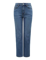 Niki Straight-Leg Jeans Mid Wash - 0 to 12 Women's