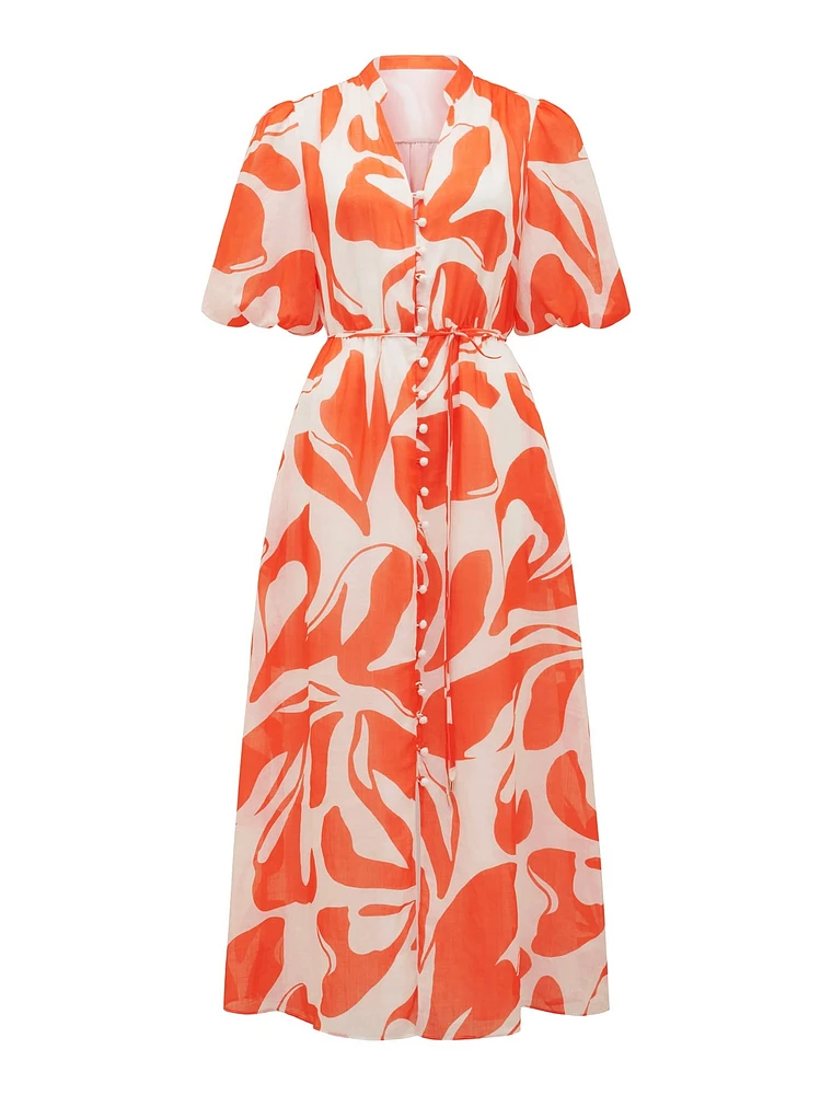 Loren Puff Sleeve Midi