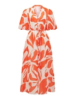 Loren Puff Sleeve Midi