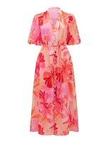 Loren Puff Sleeve Midi