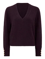 Sabrina Button Cuff Knit Jumper