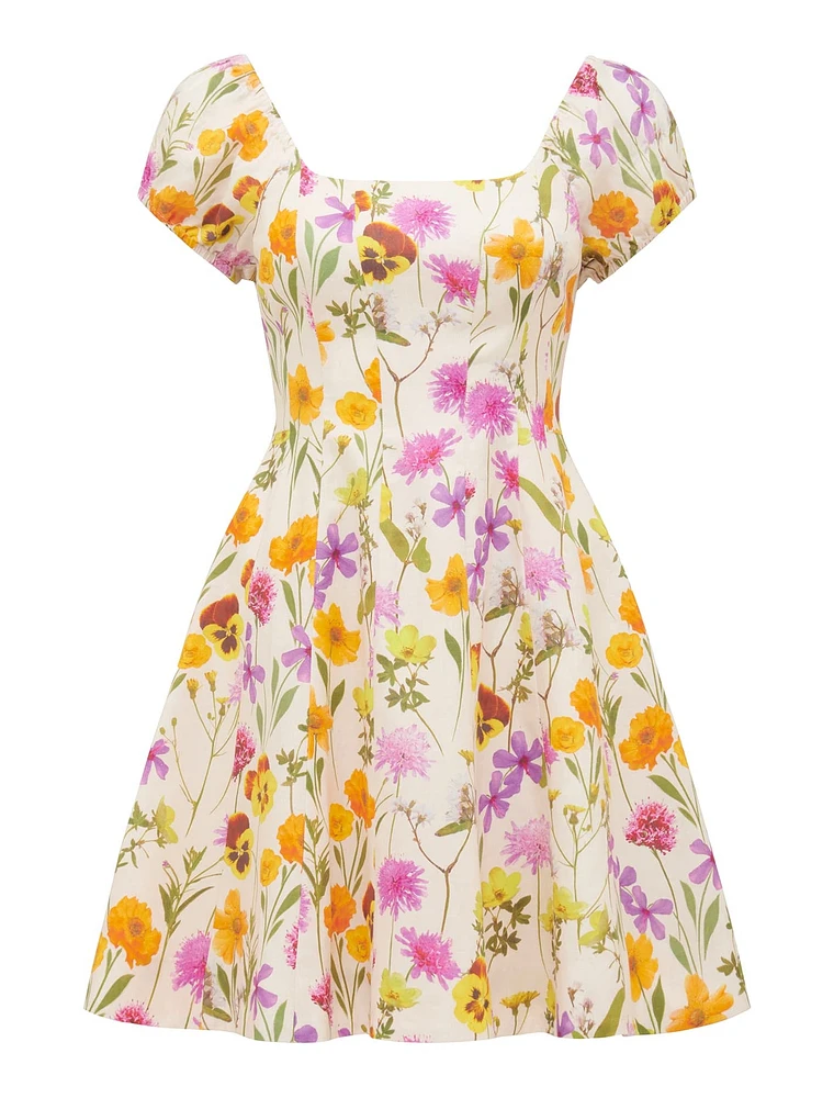 Bondi Seam Detail Mini Dress Floral Print - 0 to 12 Women's Dresses