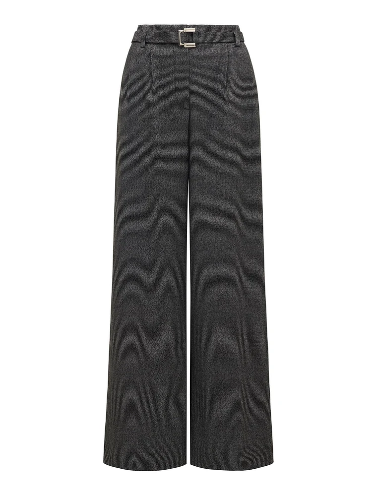 Charlie Belted Wide-Leg Pants