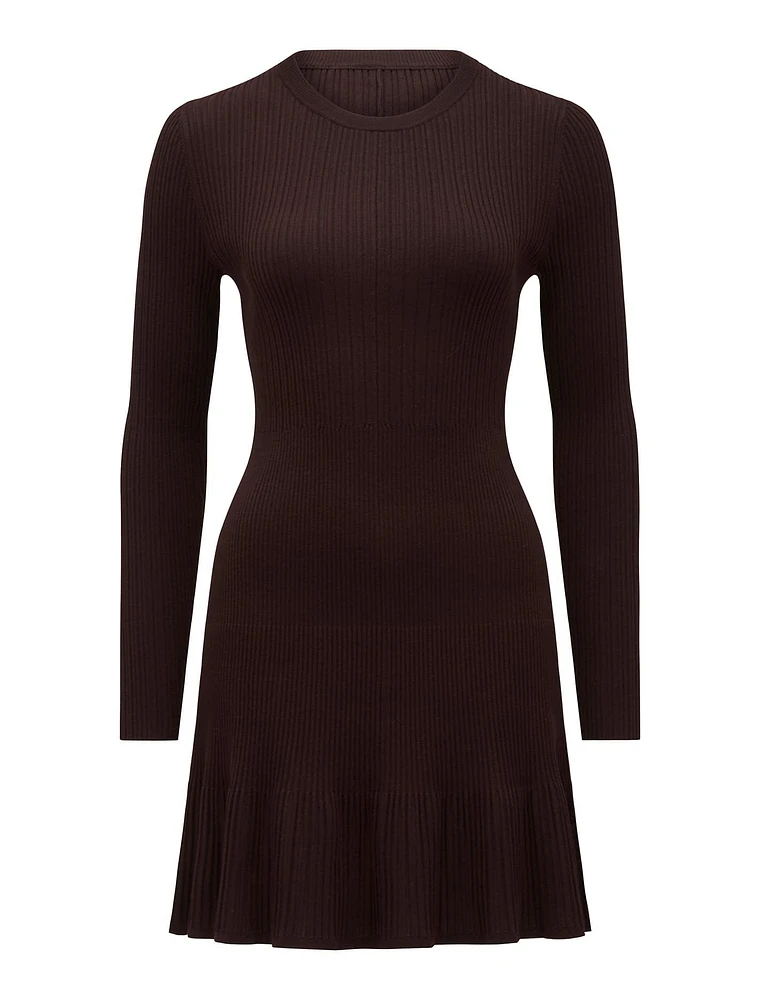 Tate Ribbed Knit Mini Dress