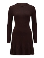 Tate Ribbed Knit Mini Dress