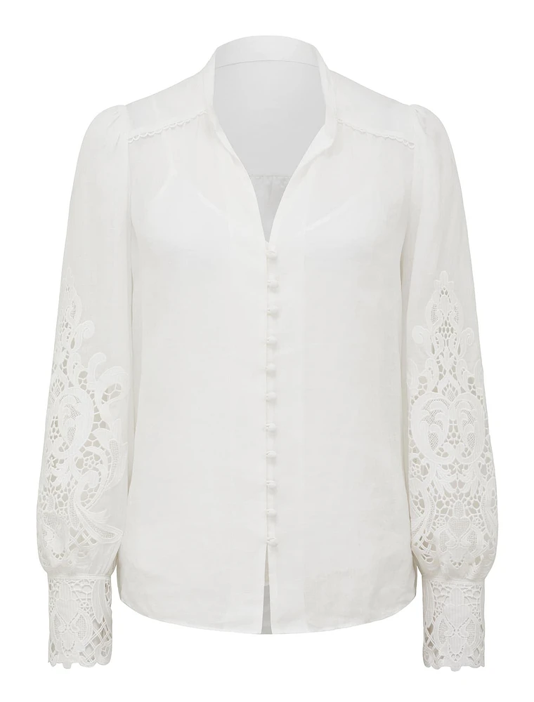 Aria Lace Detail Blouse