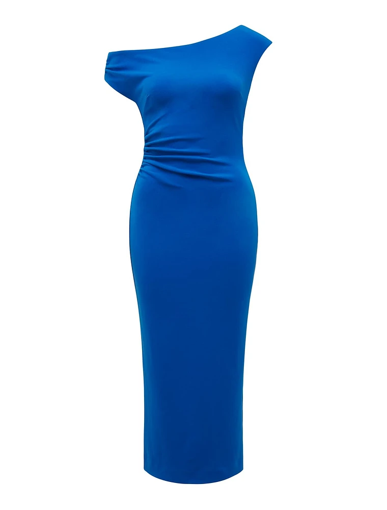 Alexa Tipped Shoulder Bodycon Midi