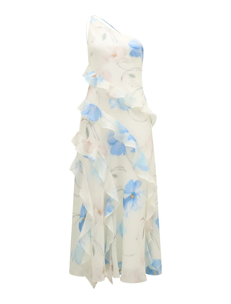 Belle Petite One Shoulder Gown
