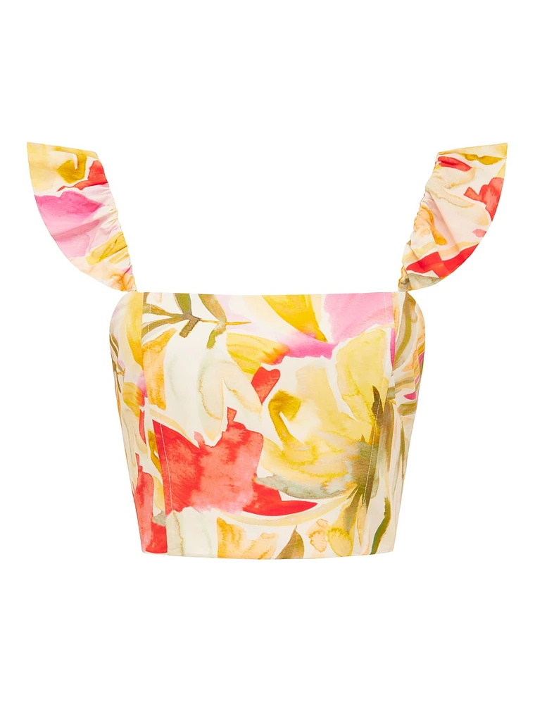 Penelope Bustier Statement Print - 0 to 12 Women's Tops