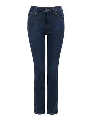 Fran Straight-Leg Cropped Jeans