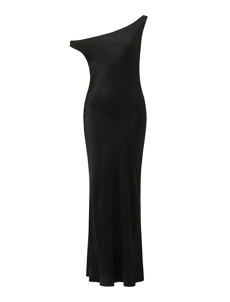 Blake Petite Off-Shoulder Maxi Dress Black - 0 to 12 Women's Occasion Dresses