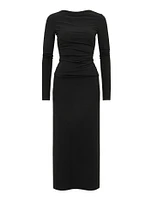 Kiera Long-Sleeve Midi Dress