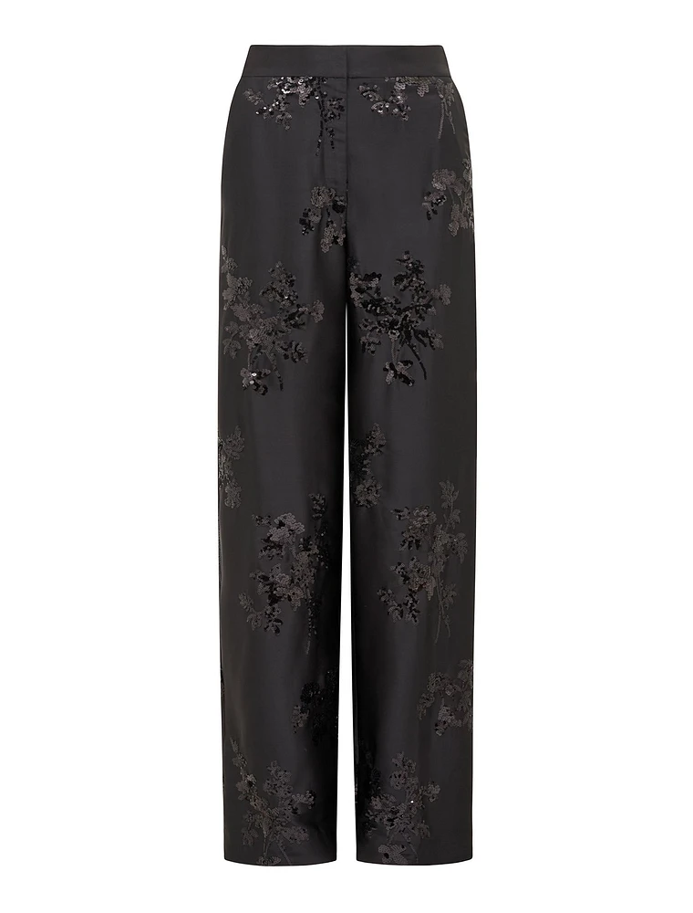 Sonnie Sequin Wide-Leg Pants