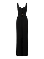 Maja Wide-Leg Belted Jumpsuit