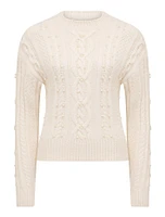 Marie Pearl Embellished Sweater