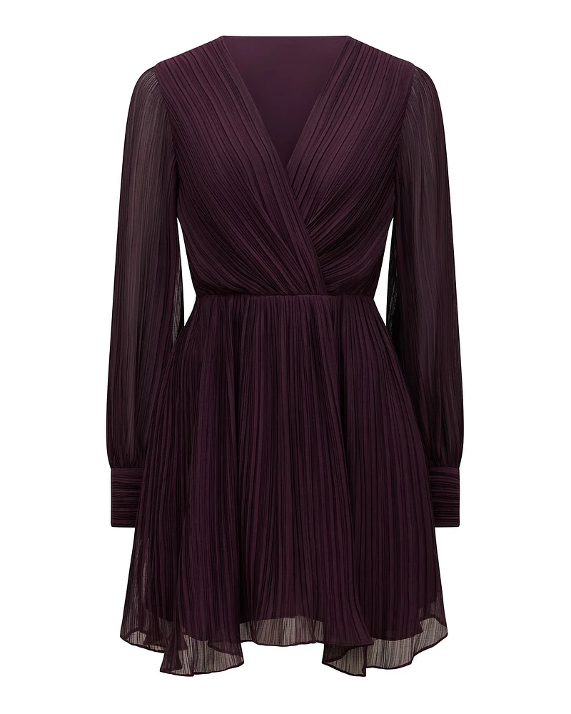 Genevieve Pleated Mini Dress