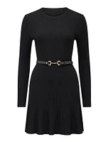 Tessa Multi-Rib Belted Dress