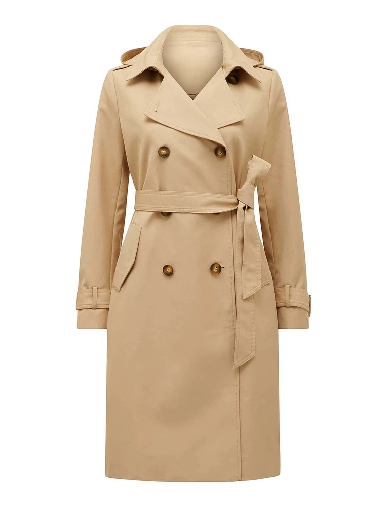 Maggie Petite Water Resistant Trench