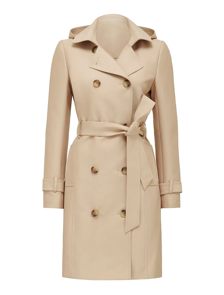 Kirsty Structured Hooded Trench