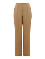 Zali Petite Pintuck Straight-Leg Pants