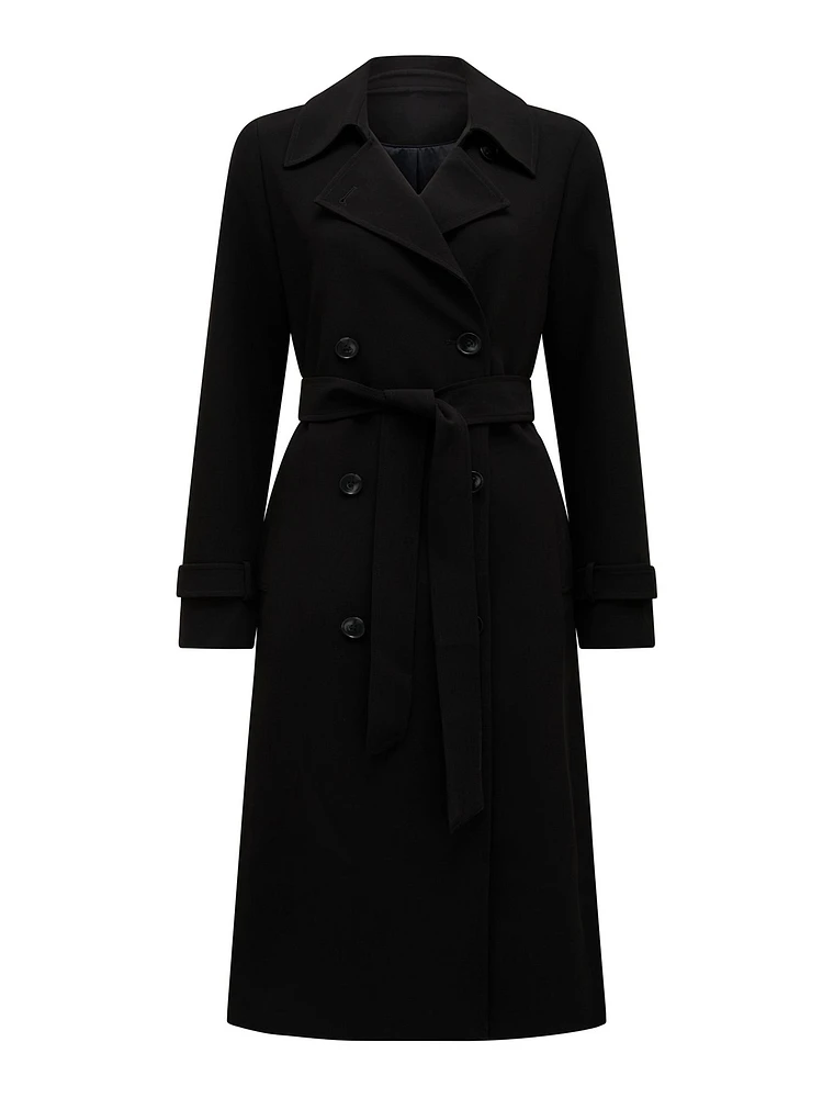 Leanne Crepe Trench Coat