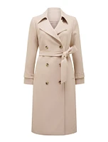 Leanne Crepe Trench Coat