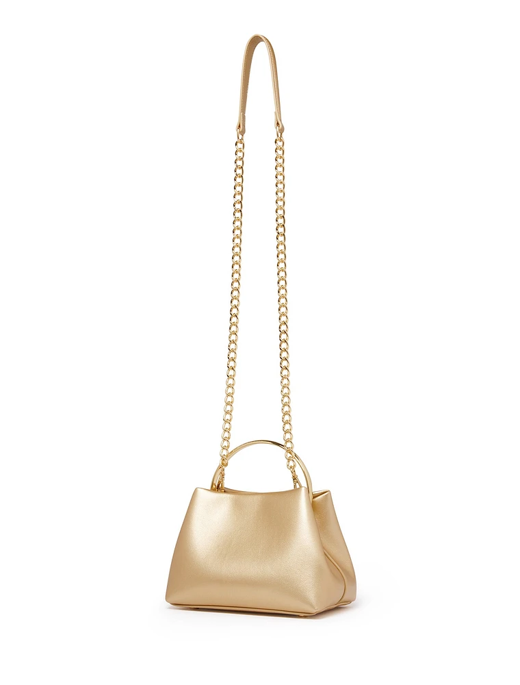 Signature Mackenzie Metal-Handle Mini Bag