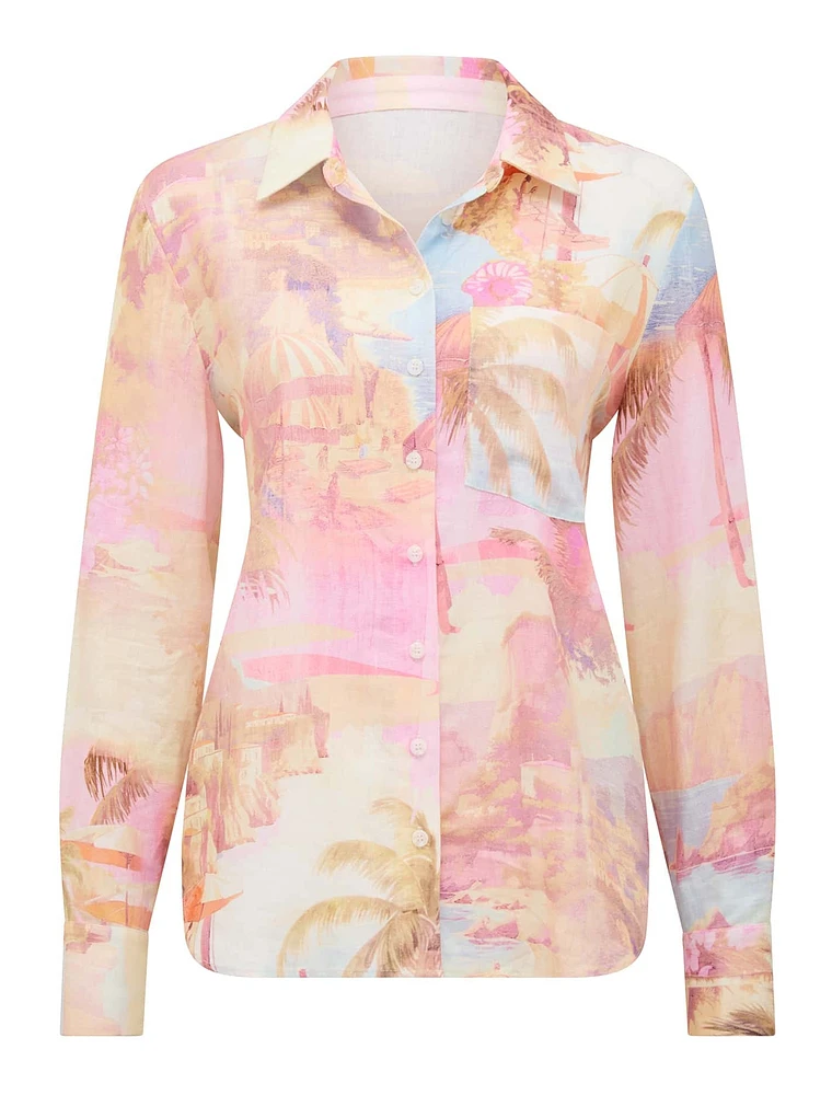 Lydia Oversized Linen Shirt