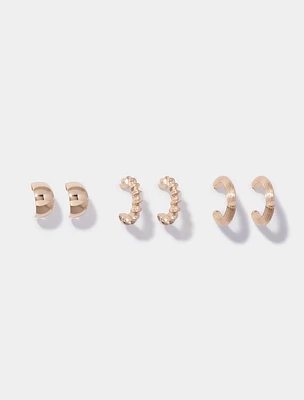 Hadley Small Hoop Earrings Multi-Pack