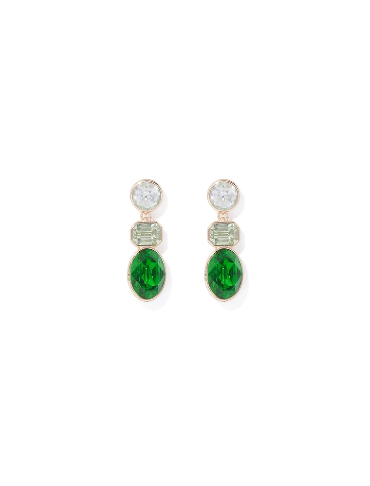 Dani Small Stone Drop Earrings