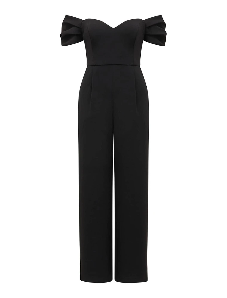 Lea Petite Off-Shoulder Jumpsuit