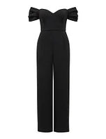 Lea Petite Off-Shoulder Jumpsuit