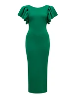 Liz Frill Sleeve Bodycon Dress