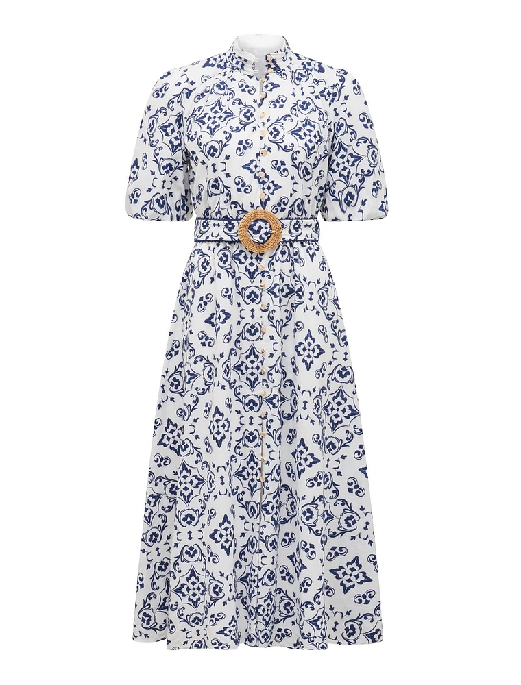 Rhiannon Embroidered Midi Dress