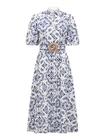 Rhiannon Embroidered Midi Dress