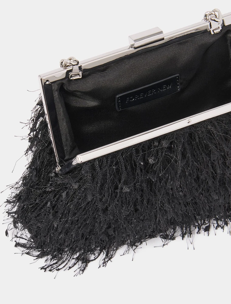 Signature Francis Fluffy Clutch