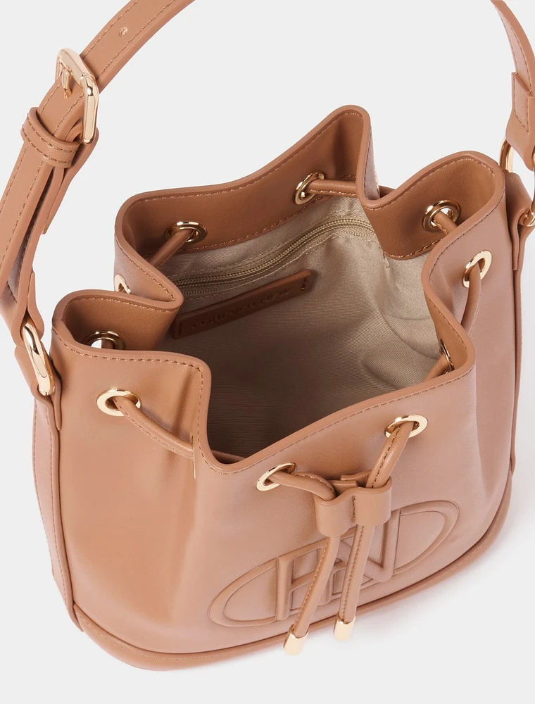 Signature Delany Drawstring Bucket Bag