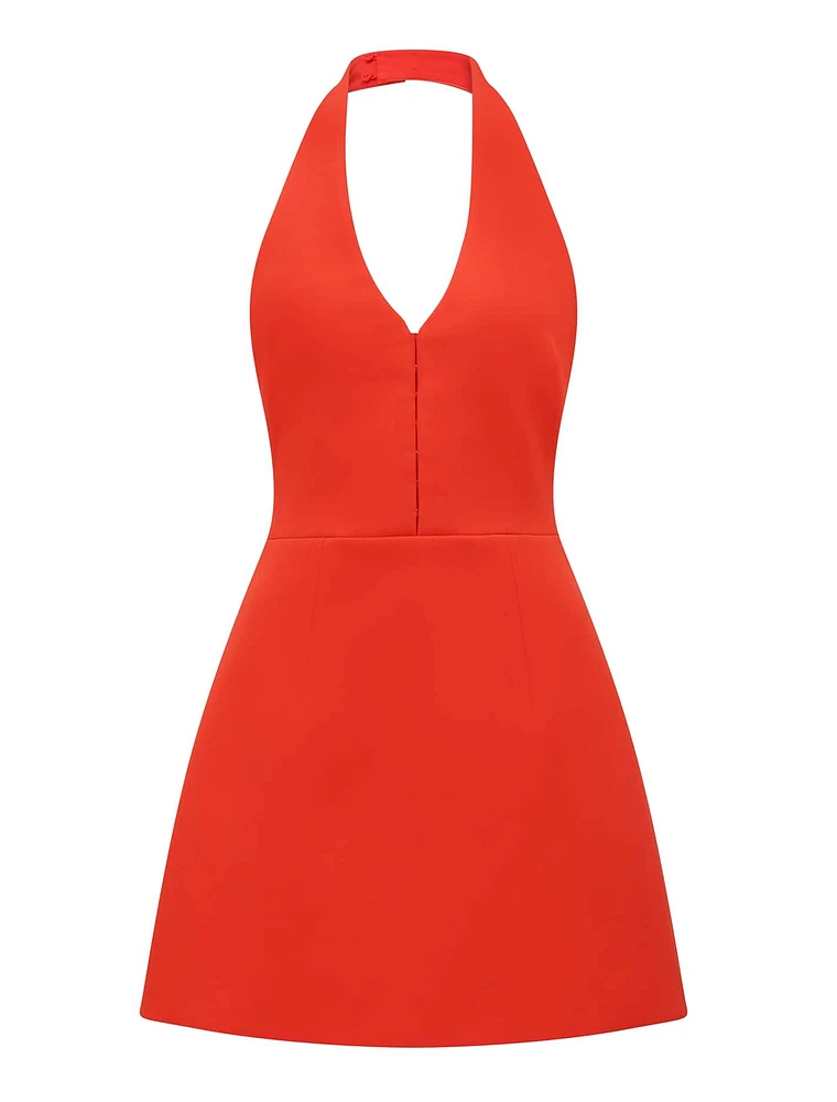 Ricki Halter Hook and Eye Mini Dress