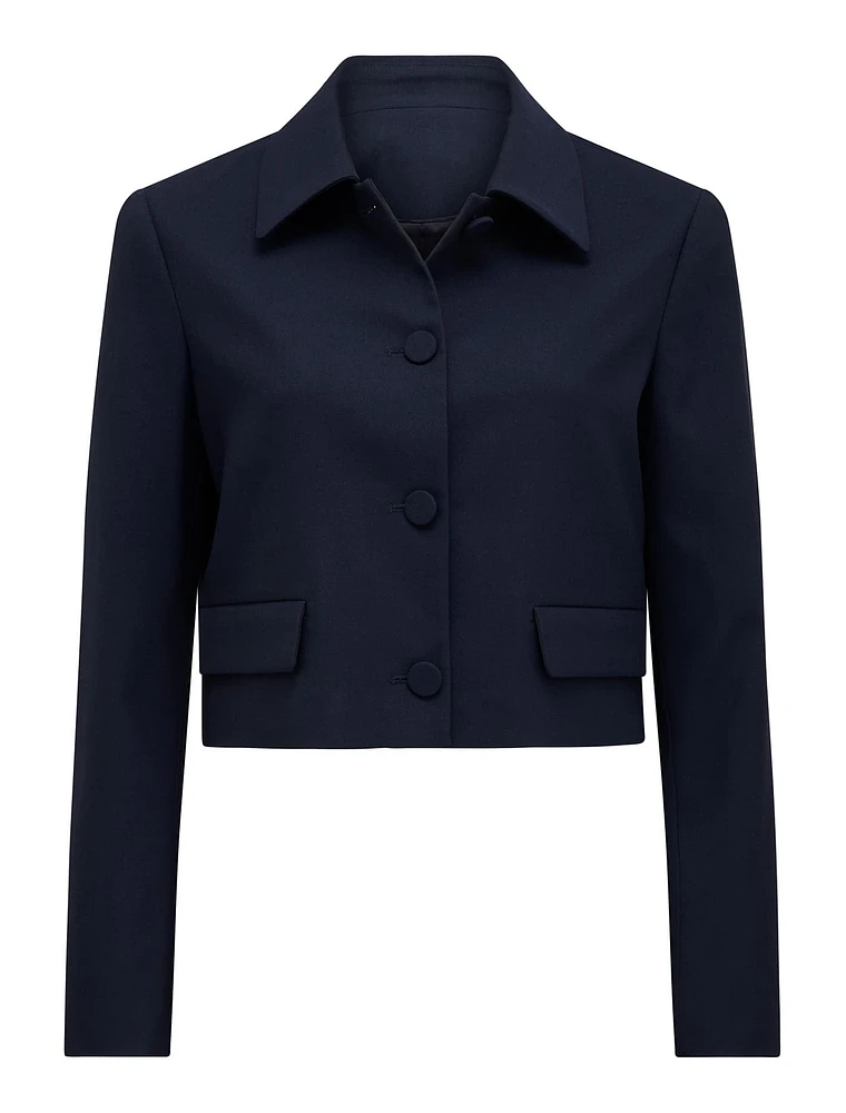 Tanya Cropped Top Collar Jacket