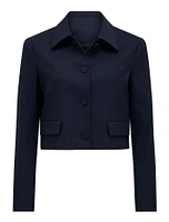 Tanya Cropped Top Collar Jacket