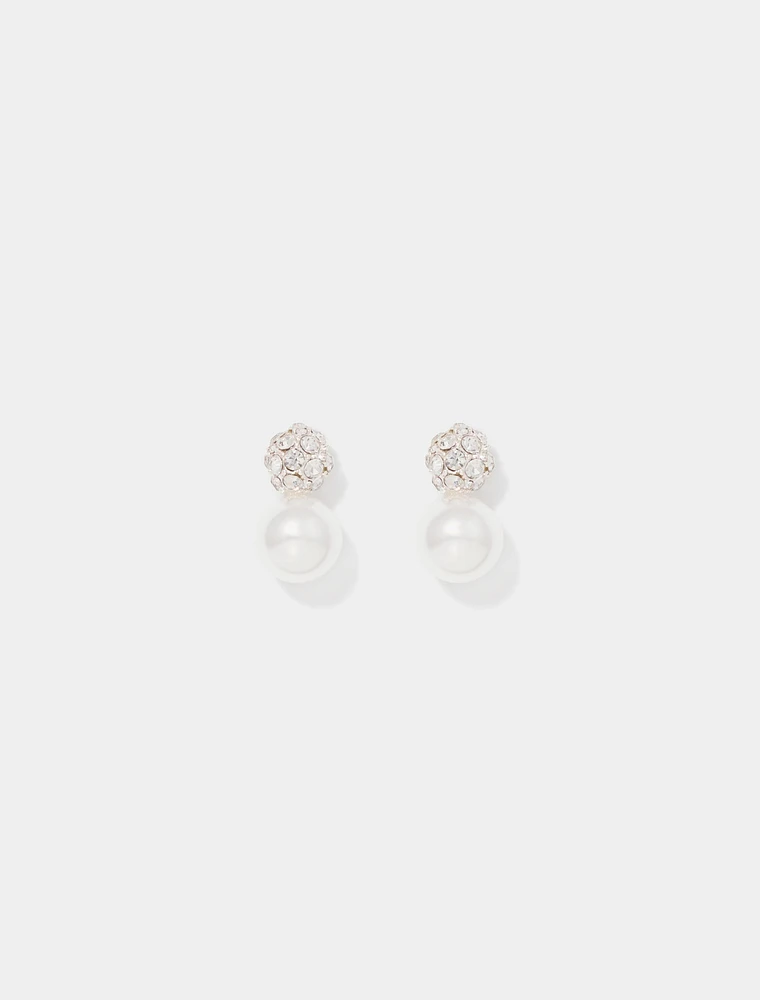 Sydney Pearl and Crystal Earrings